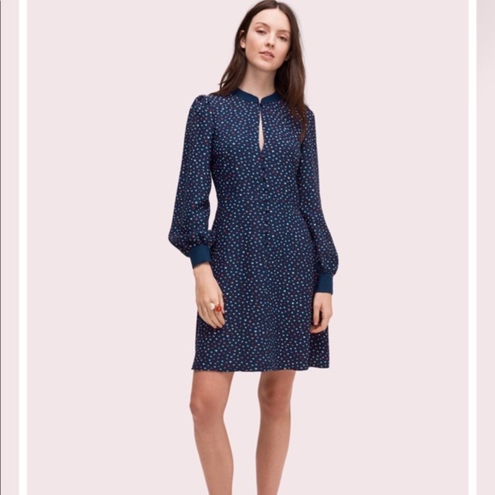 Kate Spade Lips Crepe Dress